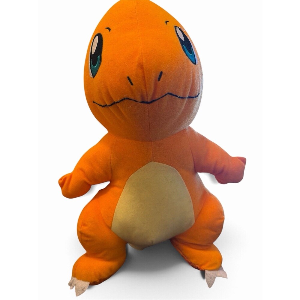 Pokemon Charmander 14" Plush Orange Dragon Toy Factory 2017 Foam Stuffed Animal